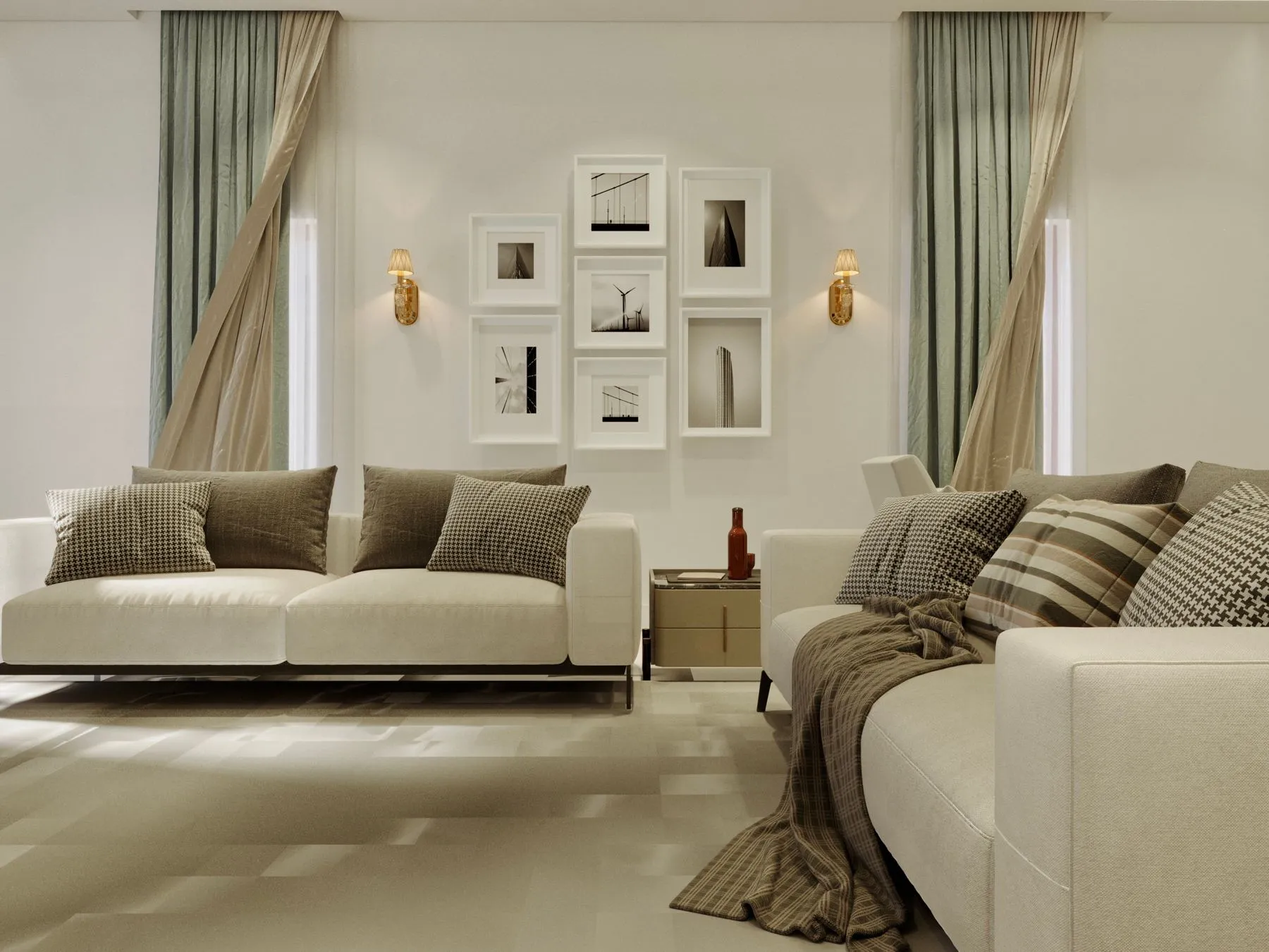 Tidy, comfortable family living room kept fresh by recurring cleaning visits